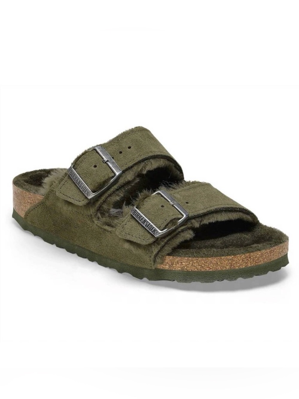 NEW 🍀 Birkenstock Arizona Shearling in color Thyme, Size 9 (Narrow)